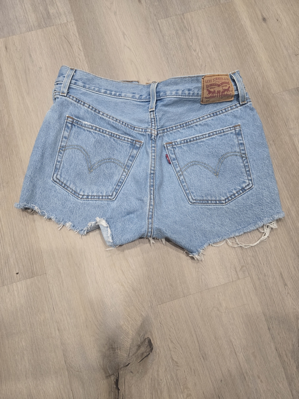 Levi's Women's Light Blue Denim Cutoff Shorts